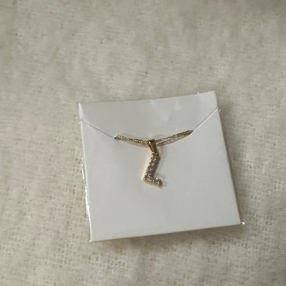 Gold Initial Pendant Necklace